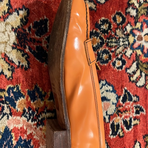 PRADA orange penny loafer S/S runway 2005 size 36 - Picture 6 of 12